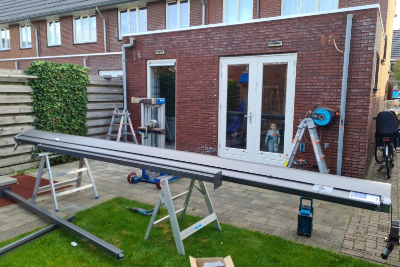 1 x Erhardt pergola zonwering in Emmeloord geplaatst